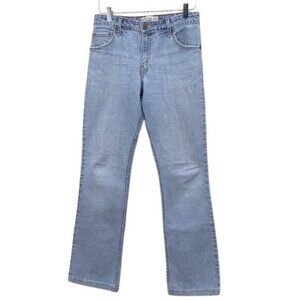 Levis Strauss Signature Womens Jeans Size 8L Stretch Mid Rise Bootcut Blue Denim